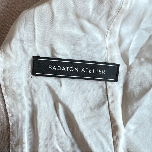 Aritzia Babaton Atelier Leonard Double-Breasted Beige Blazer size 2 - Picture 10 of 15